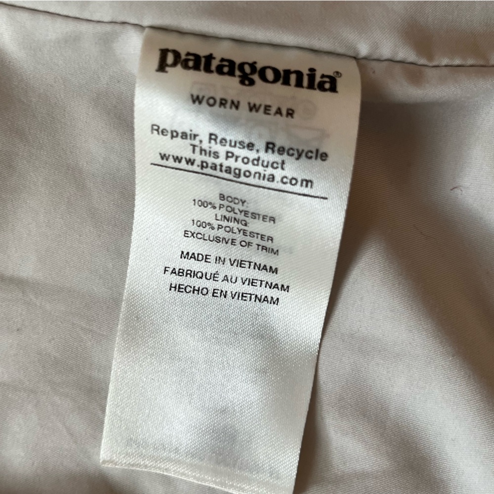 Women’s Patagonia Los Gatos birch white deep pile fluffy full zip jacket. Medium - Picture 10 of 16